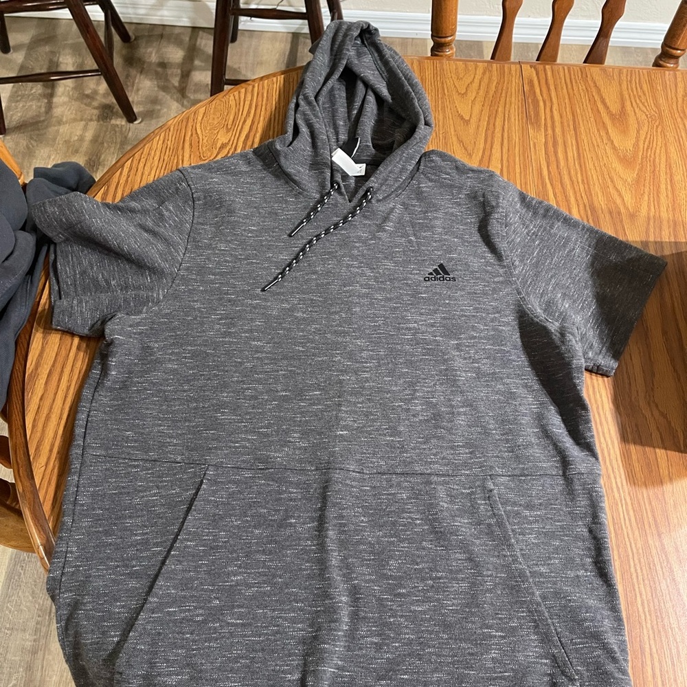 Adidas short sleeve hoodie